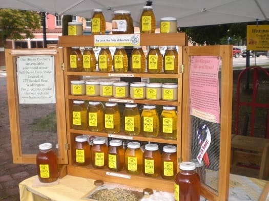 Honey for Sale on Display