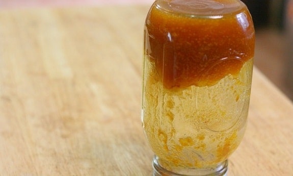 Honey Beginning to Crystallize