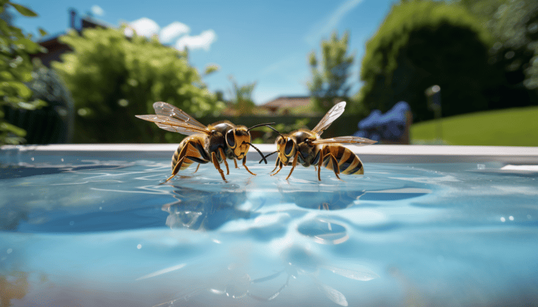 how to keep bees and wasps away from pool