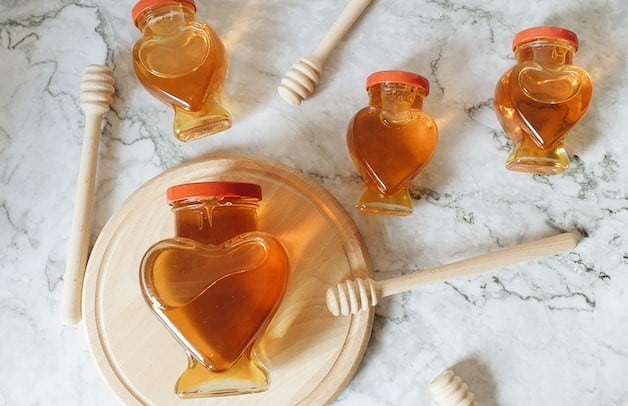 Honey in cute jars