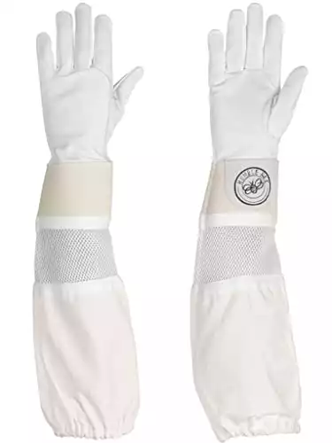 Humble Bee 114 Goatskin Beekeeping Gloves with Reinforced & Ventilated Cuffs