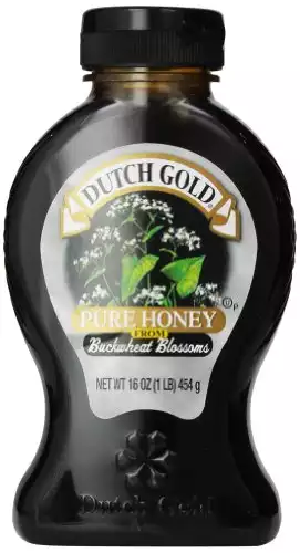 Dutch Gold Honey Honey, Buckwheat, Jar, 16 Ounce (Pack of 6)