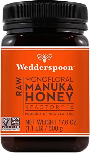 Wedderspoon Raw Premium Manuka Honey, KFactor 16