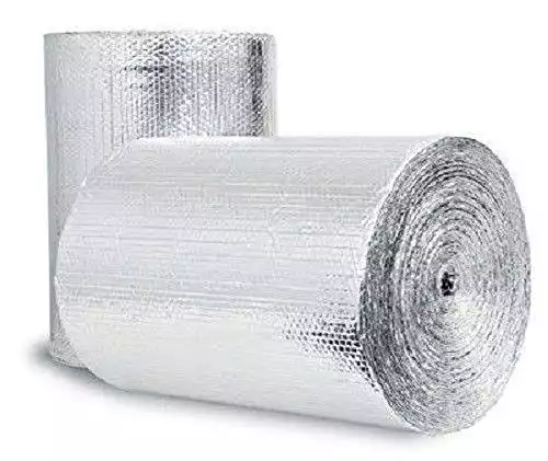 Double Bubble Reflective Foil Insulation (24 inch X 10 Ft Roll) Industrial Strength, Commercial Grade, No Tear, Radiant Barrier Wrap for Weatherproofing Attics, Windows, Garages, RV's, Ducts &...