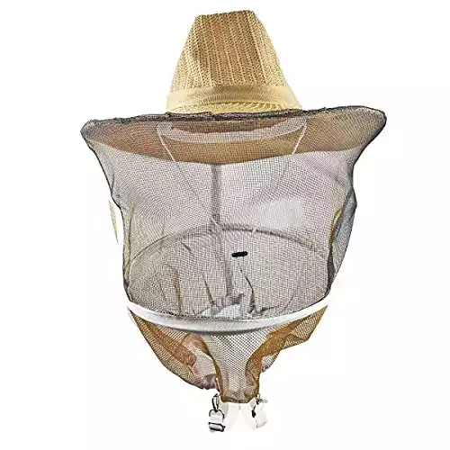 BeesNise Beekeeping Veil Hat with Anti-bee Netting