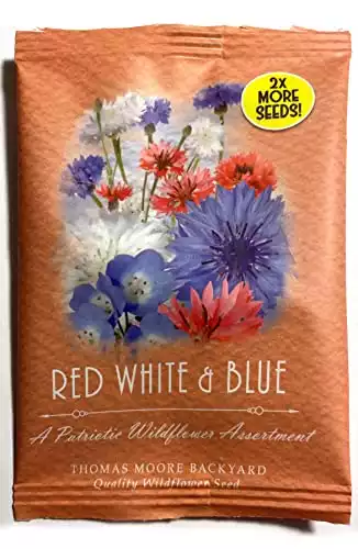 Red, White & Blue Wildflower Mix! A Patriotic Wildflower Assortemnt