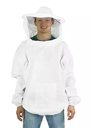 VIVO Professional White Large Beekeeping Suit, Jacket