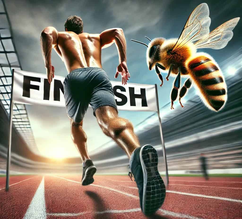 how fast can bees fly mph